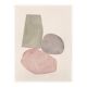 Painting on paper - abstract illustration "pebbles" signed eawy