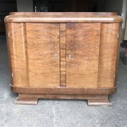 Buffet en bois art déco, hongrois, années 1940