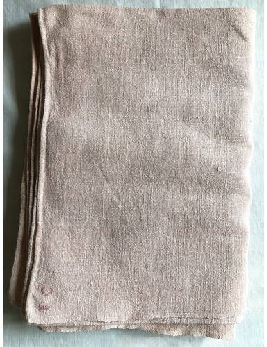 Antique Harvest Tablecloth in Pure Hemp Dyed Tea Rose