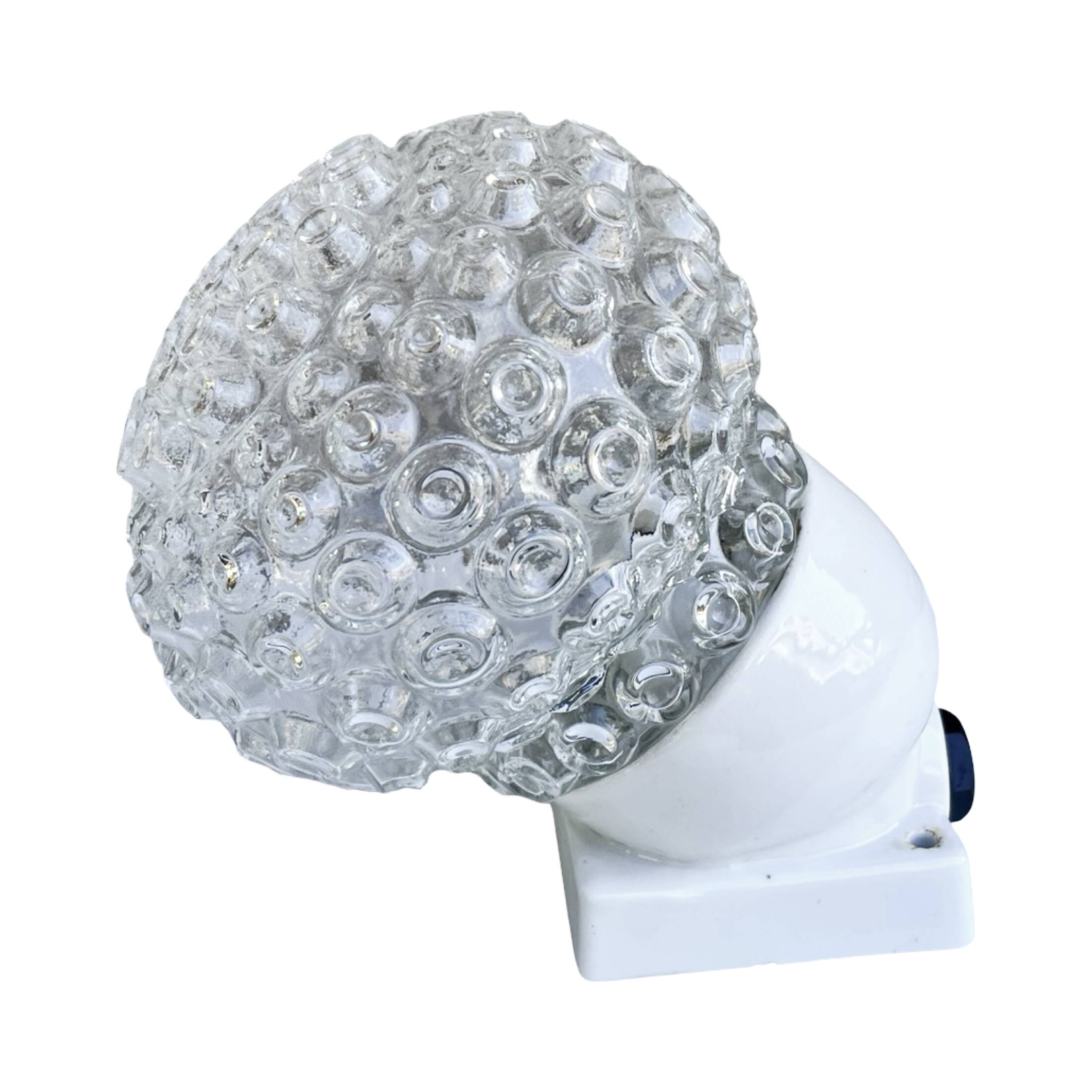 Industrial wall lamp, Elektrosvit Nové Zámky, Czechoslovakia, 1960s