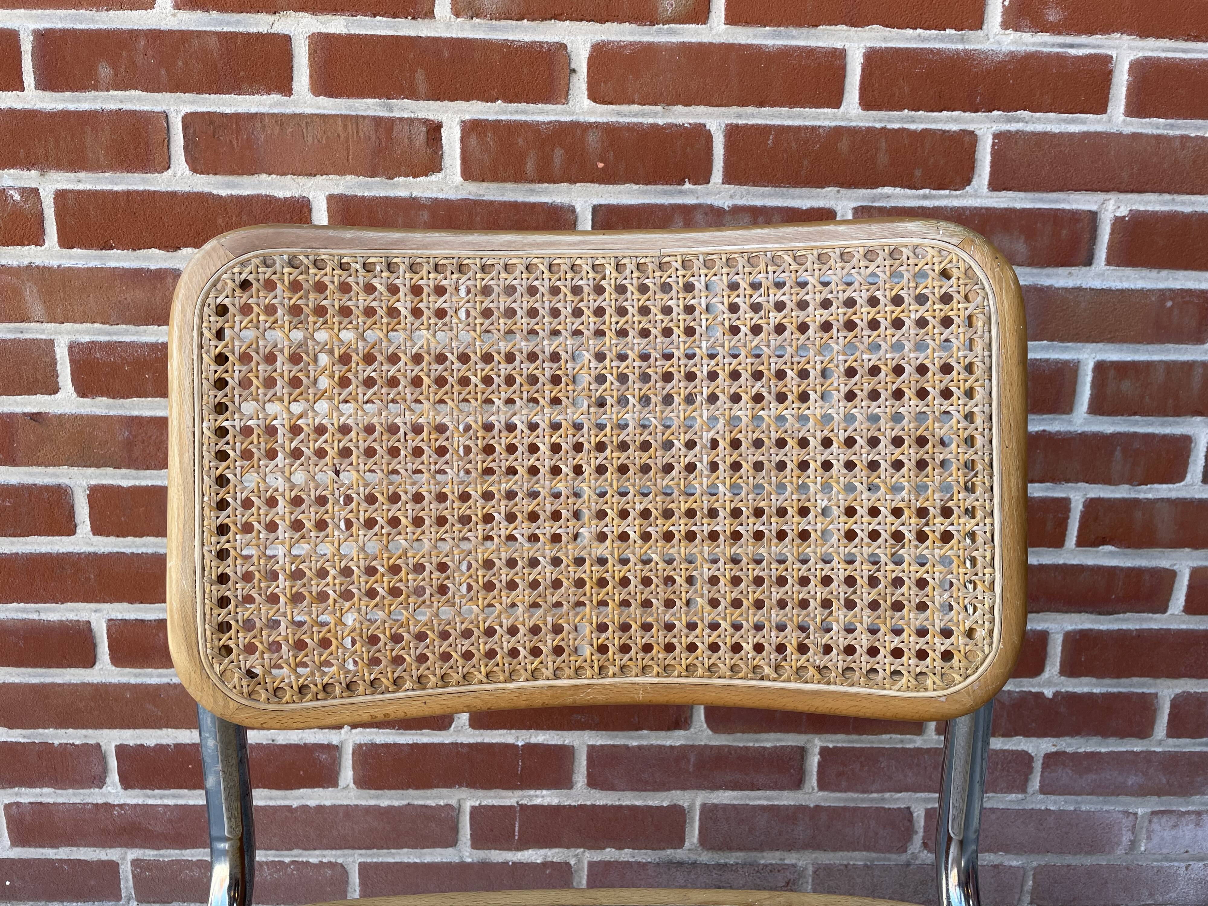 Cesca design chair b32 model in chrome