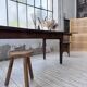 Solid oak farmhouse table with extensions (190-280cm) 1950