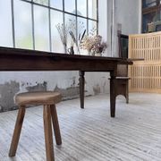 Solid oak farmhouse table with extensions (190-280cm) 1950