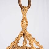 Macramé suspension, Audoux and Minet style, France, 1960s