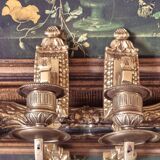 Pair of wall candle holders
