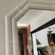 Vintage bamboo-style backelite mirror from the 70s