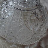 Cut crystal salad bowl