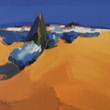 Huile sur Toile (1997) le vieux cyprès, Pascal Etchenic