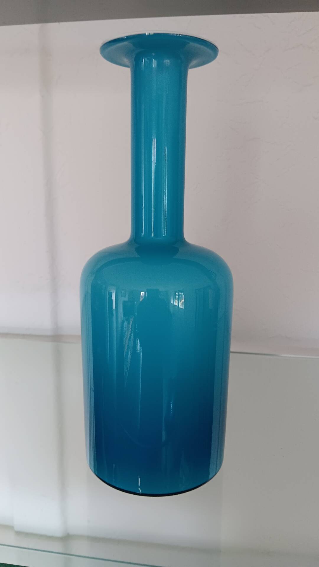 Vase Gul par Otto Brauer pour Holmegaard
