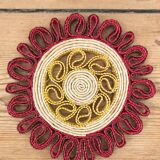 Set of 2 natural braided round underbody year 70