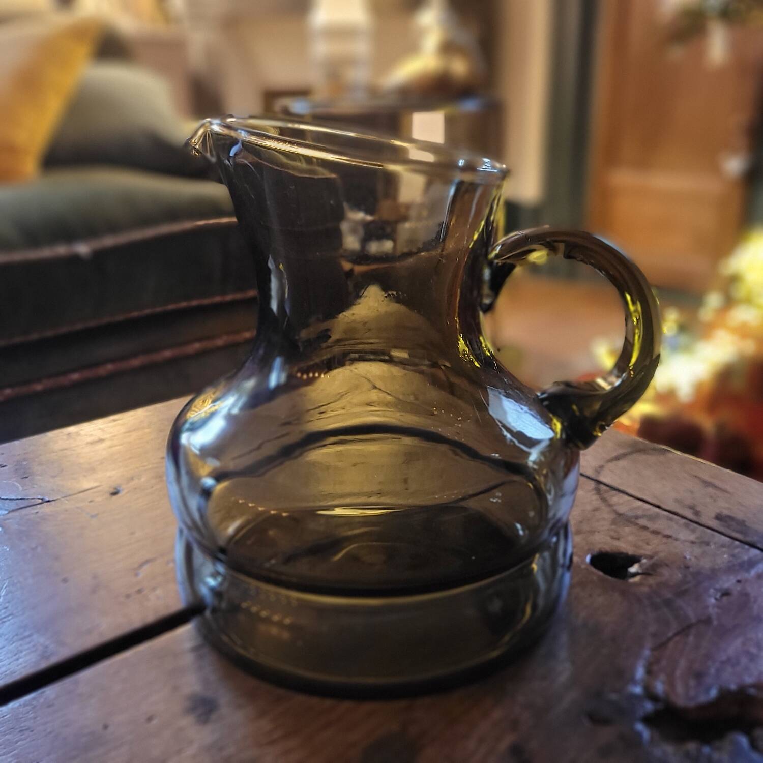 Smoked glass pitcher – 1970s