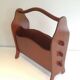 Scandinavian teak magazine rack