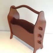 Porte-revues scandinave en teck