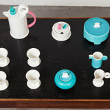 Marco Zanini Ceramic Coffee Set Hollywood Collection for Flavia Montelupe Italy 1980s