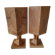 2 pine table lamps, swedish handicrafts 1978 1985