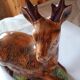 Michel Caugant Sixties Earthenware Glazed Deer Terrine Pâté Mold 25 cm
