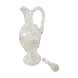 Antique decanter decorated by hand
