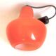 Opaline orange suspension Peill & Putzler 1970s Diameter 23.5 cm