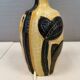 Rare tulip Søholm table lamp in ceramic by Noomi Backhausen 1970s.