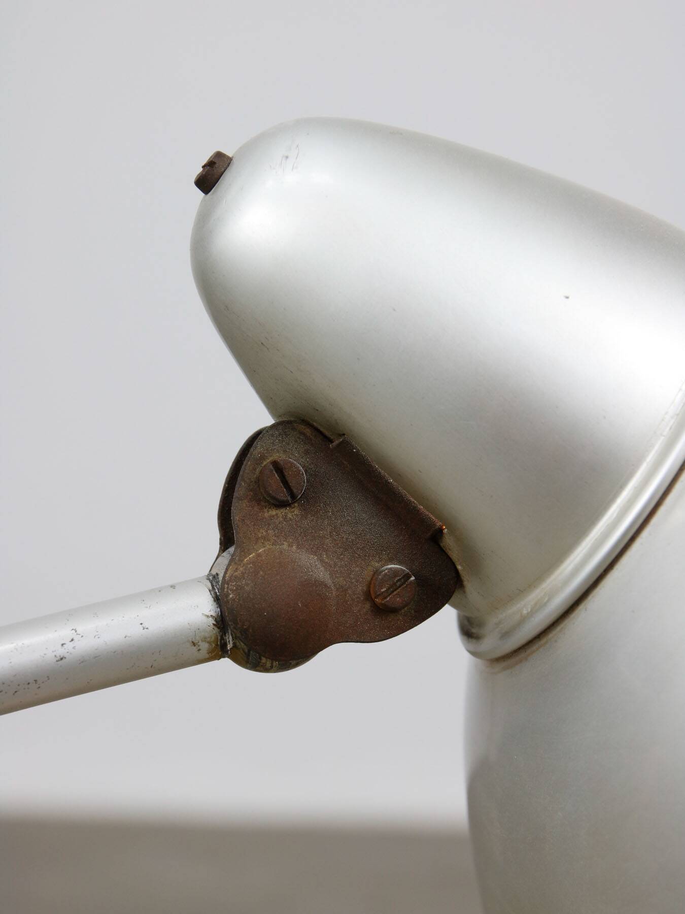 Mid-Century Italian Table Lamp in Aluminium and Copper