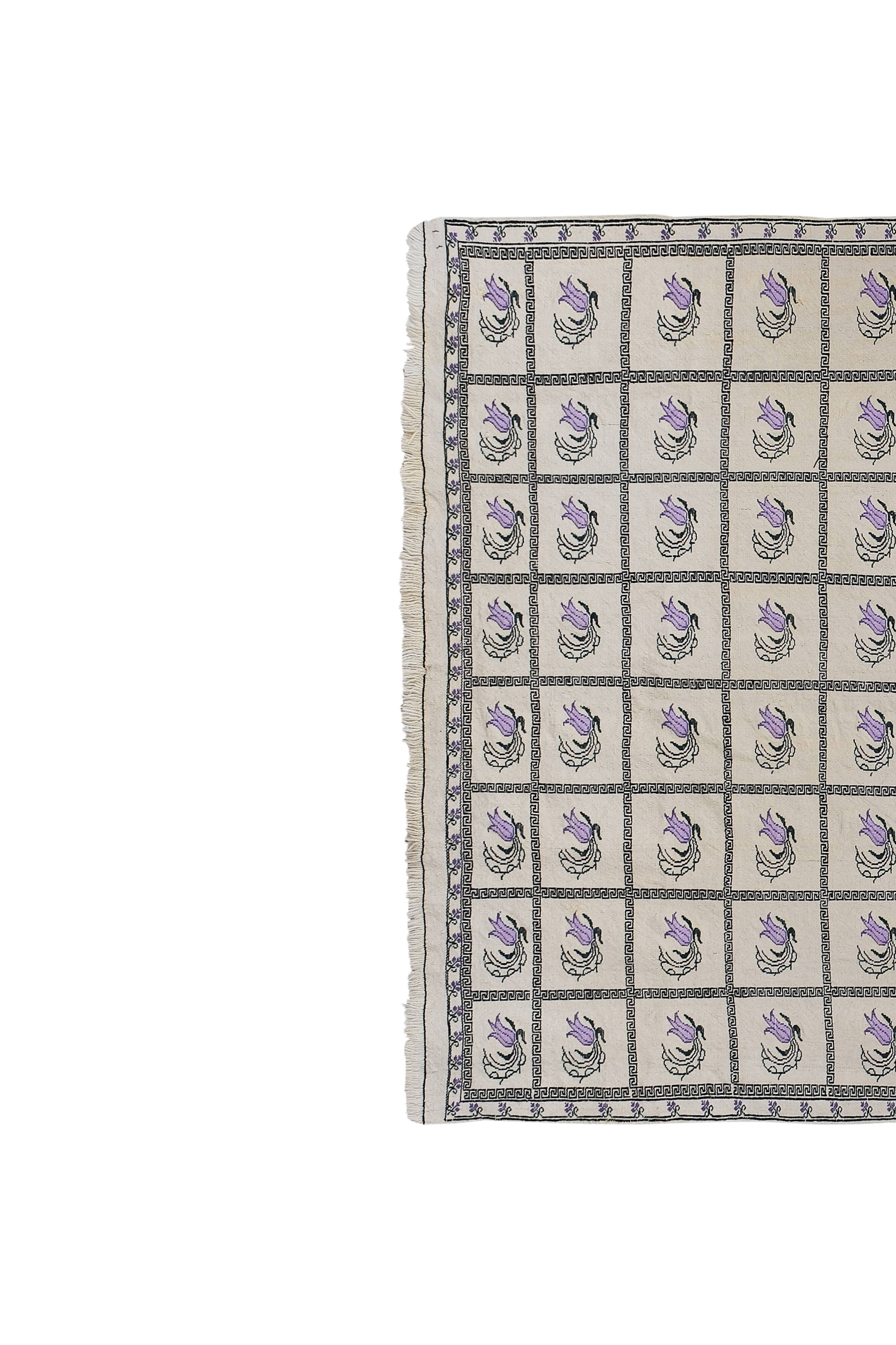 Vintage Turkish Oushak Handwoven Rug 174x250 cm