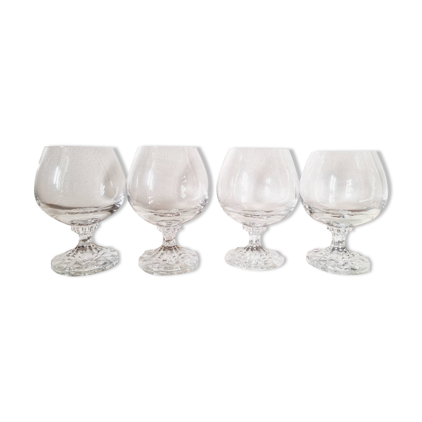 4 cognac glasses, crystal, Villeroy and Boch