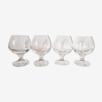 4 cognac glasses, crystal, Villeroy and Boch