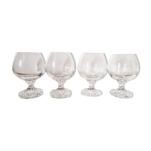 4 verres à cognac, cristal, - villeroy boch
