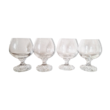 4 verres à cognac, cristal, Villeroy et Boch