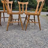 Baumann series of six bistro chairs