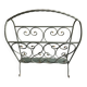 Vintage wrought iron magazine rack in green - 50s style