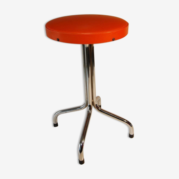 Stool orange vintage lounge