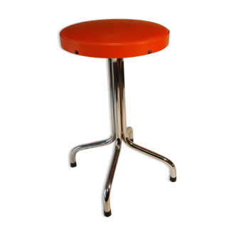 Stool orange vintage lounge