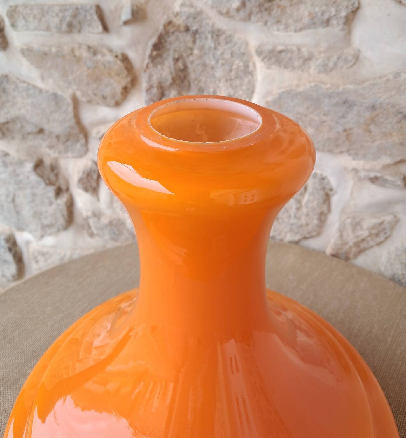 Vintage orange lampshade