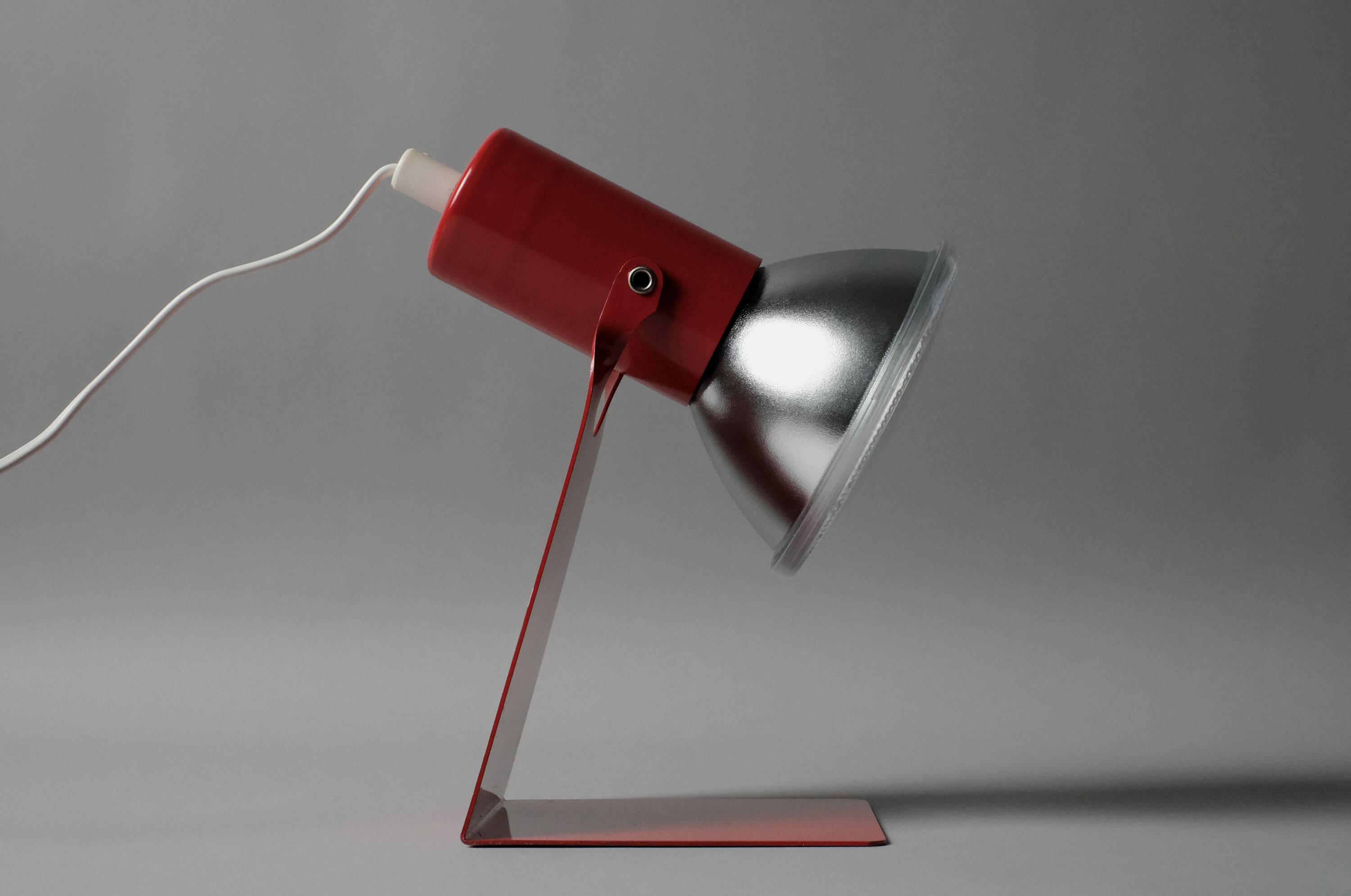Vintage 1970s Gnosjo Konstsmide industrial desk lamp.