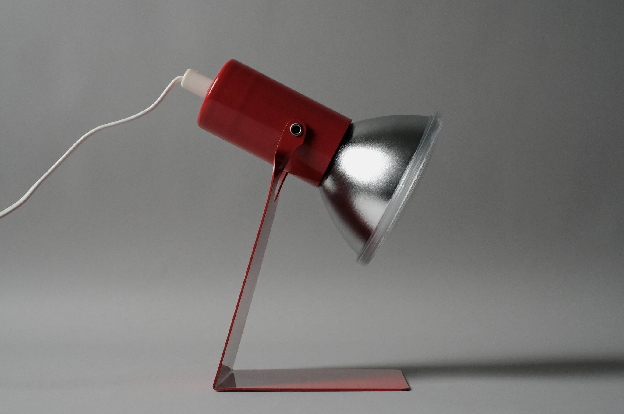 Vintage 1970s Gnosjo Konstsmide industrial desk lamp.