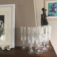 Set de 10 flûtes à champagne cristallin taillé