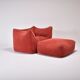 Fauteuil lounge et ottoman Le Bambole Mario Bellini