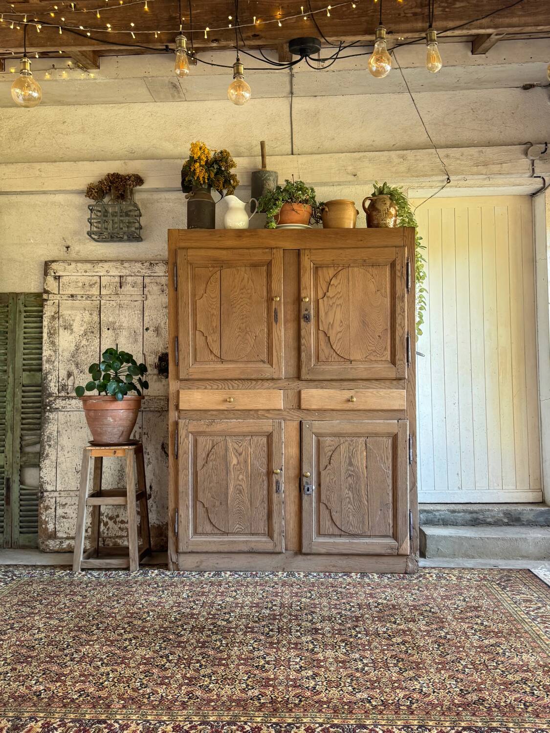 The rustic oak dresser