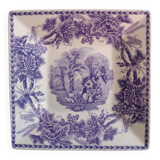 plate or dish with purple and mauve decoration