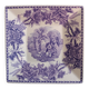 plate or dish with purple and mauve decoration