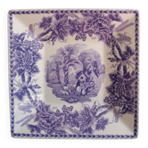 assiette ou plat décor violet mauve