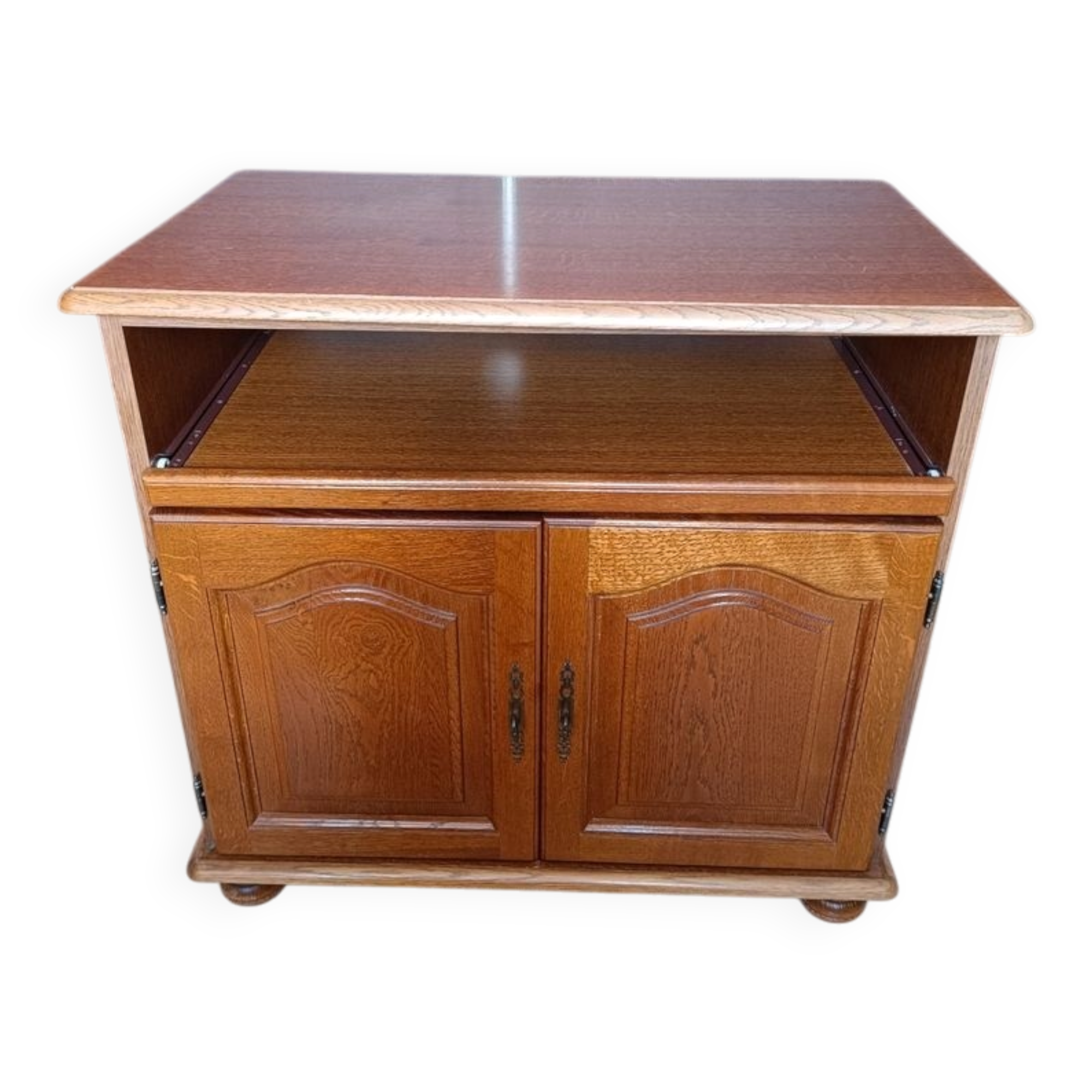 Rustic TV/HIFI unit with adjustable shelves