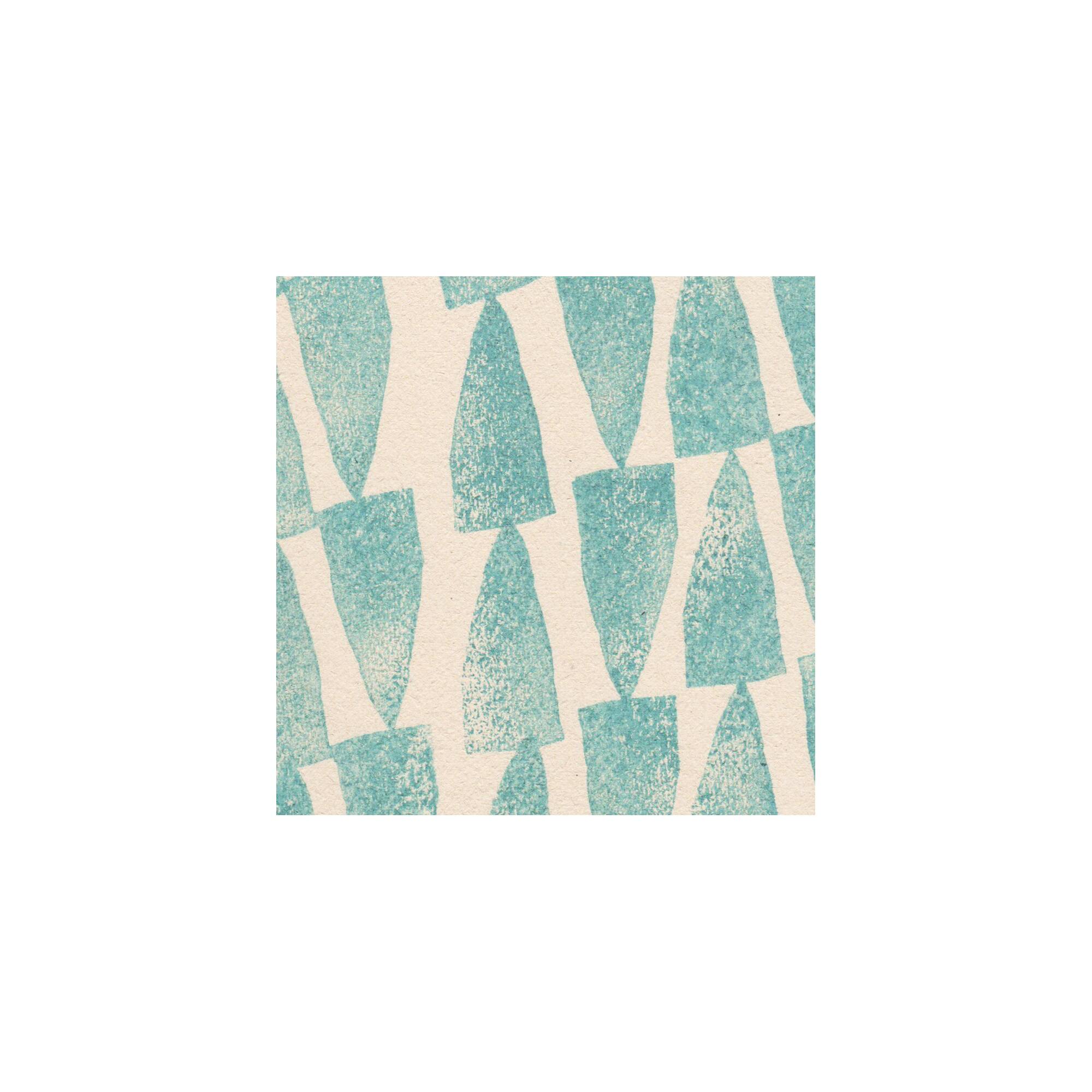 Abstract painting on petroleum blue paper signed Eawy