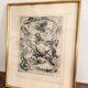 Etching Abstract Gravure Jean Tsamis Signed Numbered 1/10