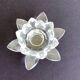 Water lily flower crystal candle holder