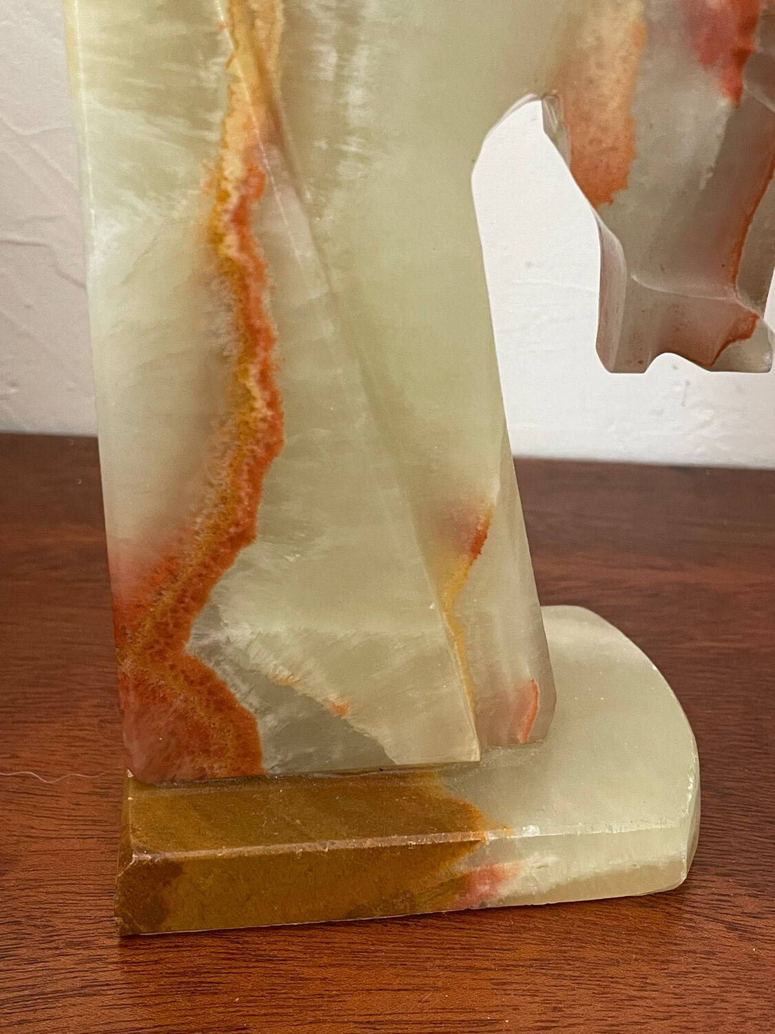 Pair of vintage onyx bookends