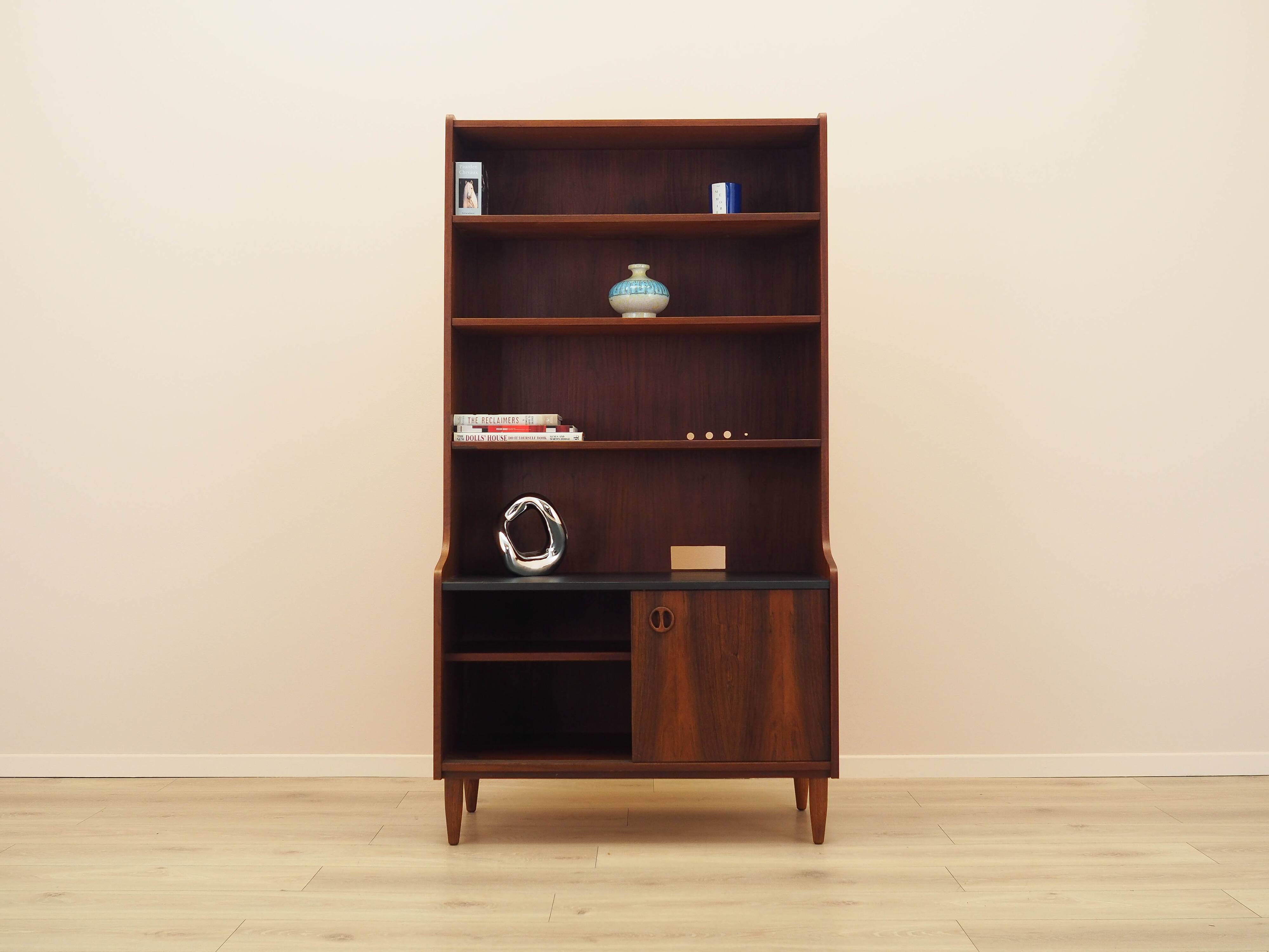 Rosewood bookcase, Danish design, 1970s, made in Denmark
