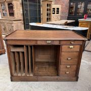 Oak shop counter from the early 20th century.