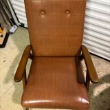 Vintage Skaï armchair